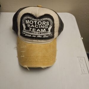 Motors Racing Team Black and Tan Hat